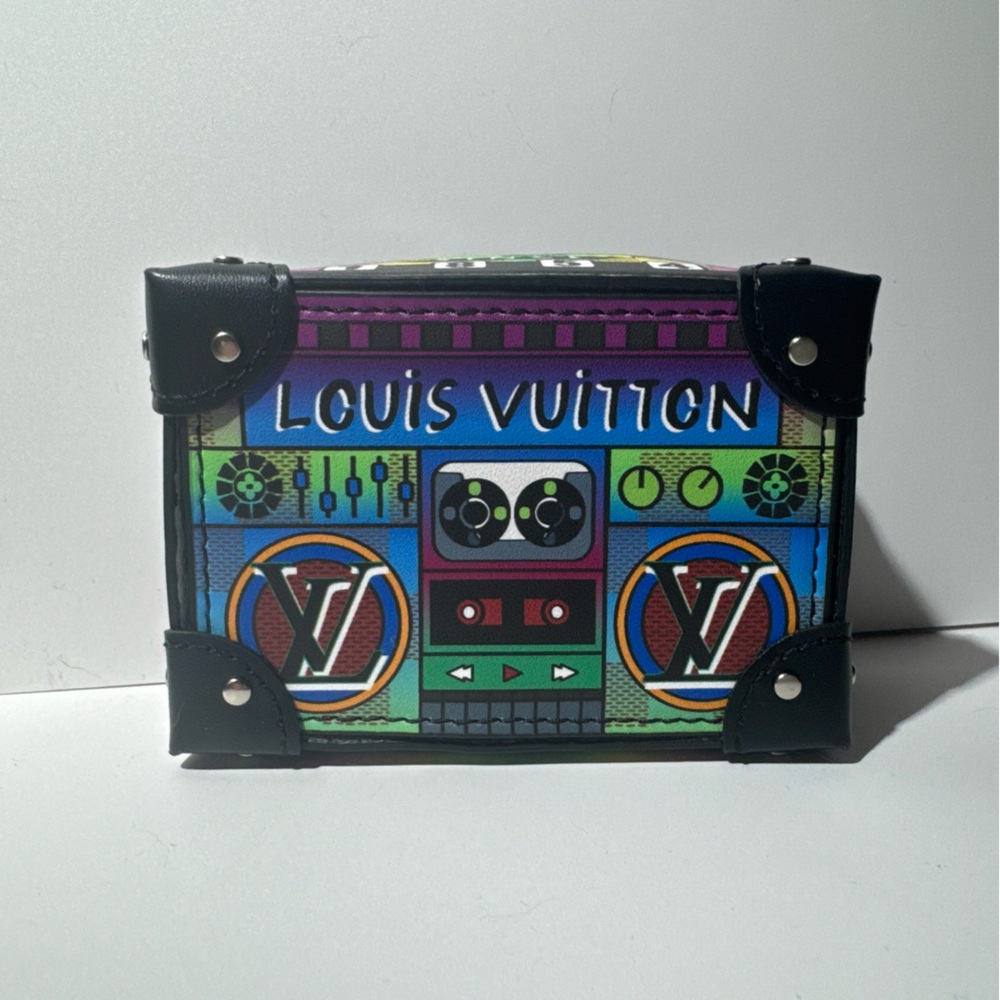 Multicolor Graphic Key & Card Holder